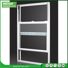 Marco de ventanas correderas Vertical de cristal arquitect&oacute;nico de China, est&aacute;ndares modernos de aluminio, dise&ntilde;o de ventana colgada Doble