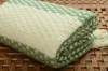Wicker Pattern Turkish Towel Peshtemal Green %100 Turkish Cotton 40"x70" 100cmx180cm - 450gr.