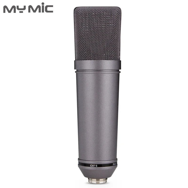 

2019 New Arrival U87P good quality condenser Large Diaphragm studio microphone for vocal recording, Purple