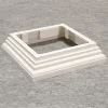 China factory cheap pvc vinyl 4 post trim for fence post