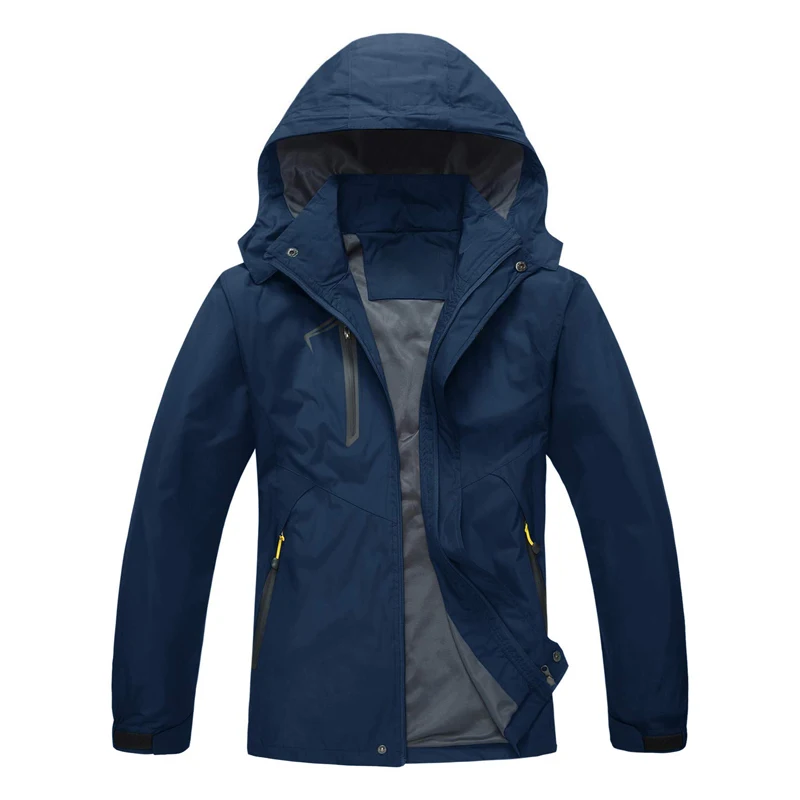 

OEM Customized Mens 3 in 1 Mountain Waterproof Fleece Ski Coat Winter Windproof Rain Jacket, Customized color