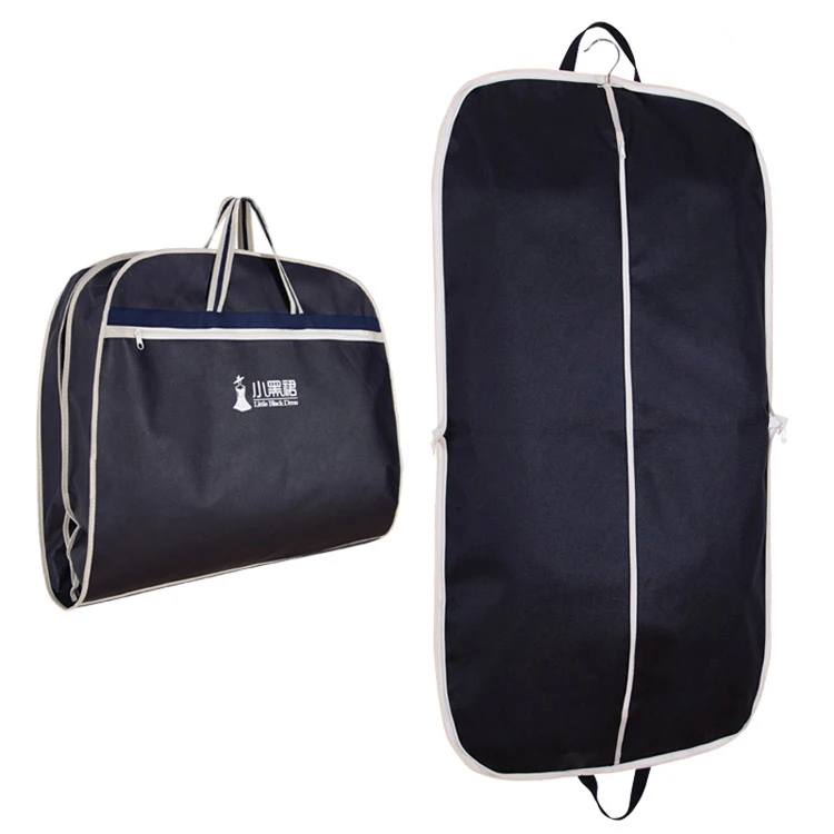 

Non woven foldable coat cover garment bag with handle, Any other color is acceptable