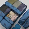 Travel waterproof polyester clothes storage organizer bag