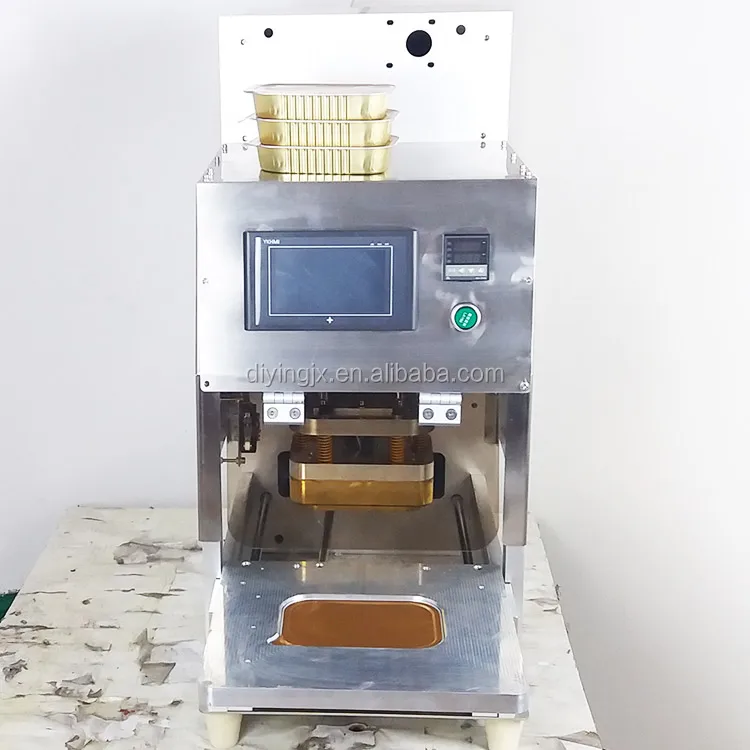 Fully Automatic Aluminium Foil Heat Cup Sealing Machine Food Tray Pp