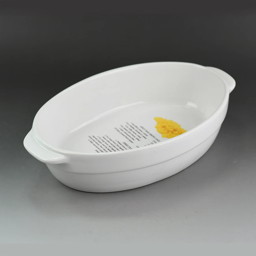 Wholesale Stoneware Baking Dish Tableware Ceramic Bakeware With Handle