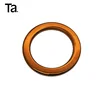 Metal hardware tea gold spring ring flat o ring for handbag
