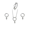 64476 Xuping circle gold jewelry half set,simple jewelry sets gold