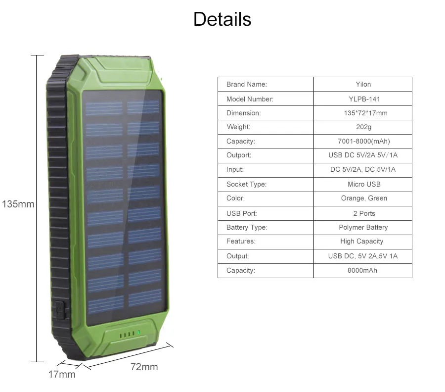 5V 2A rohs power bank solar charger instructions, View rohs solar