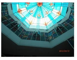 Fiberglass dome with different colors for sky lights