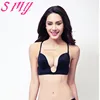 Wholesale deep U Plunge Bra Seamless Adjustable Convertible Straps Ladies Push up Bra