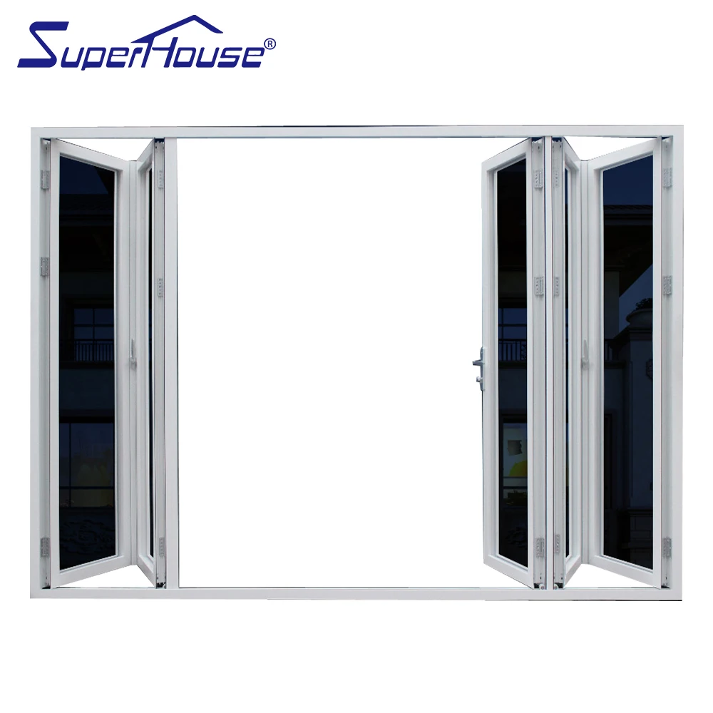Australian standard as2047 Certified Thermal Break exterior glass folding doors