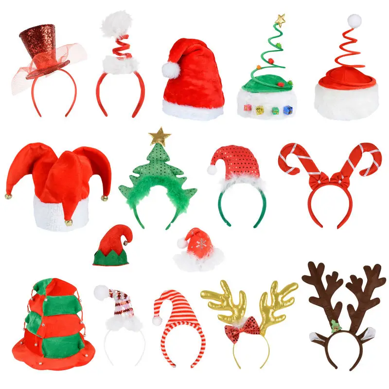 2016 Yiwu Fábrica de Navidad Diadema Hairband para Niños Adultos de Navidad Decoración