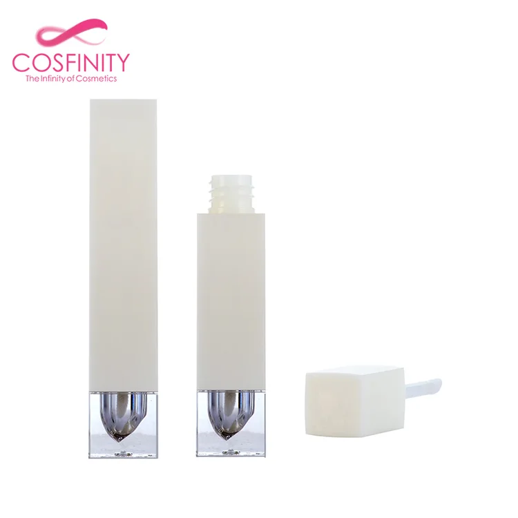 white square lip gloss tube empty elegant liquid lip gloss container