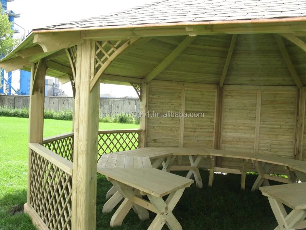 
Wooden Pavilion Gazebo Wagner. Timber Canopy 