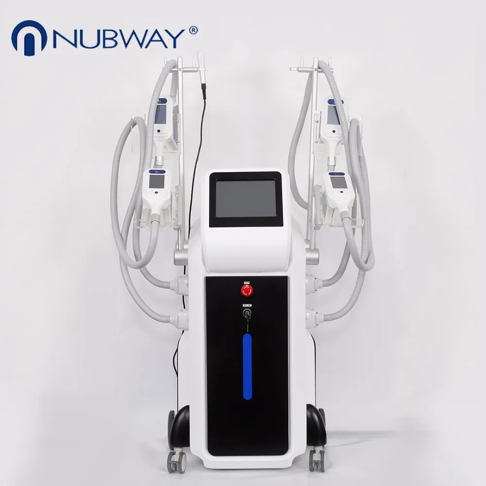 

4 handles working simultaneously slimming cryolipolysis fat freezing cavitation vacuum machine, N/a