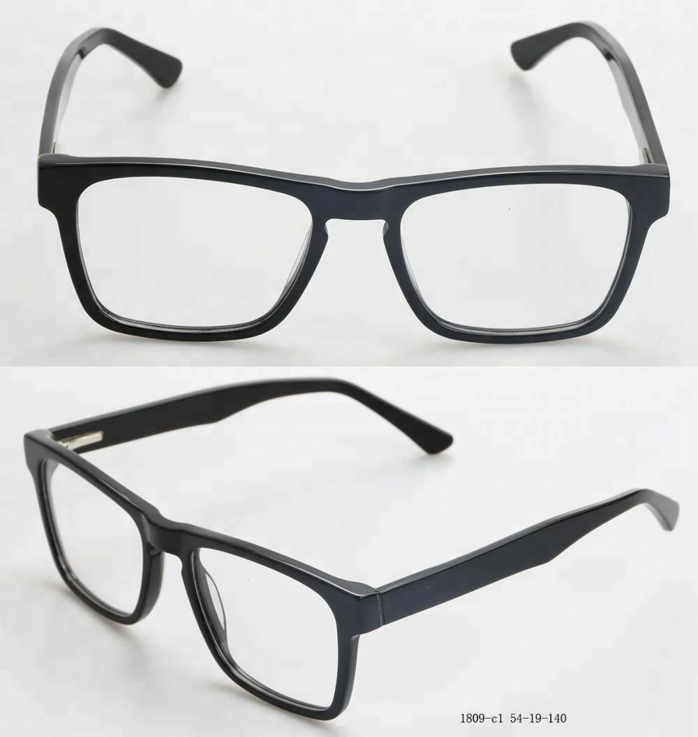 

Wide temples vintage acetate frames ready made fashion prescription glasses for woman and men, 8 colors as shown