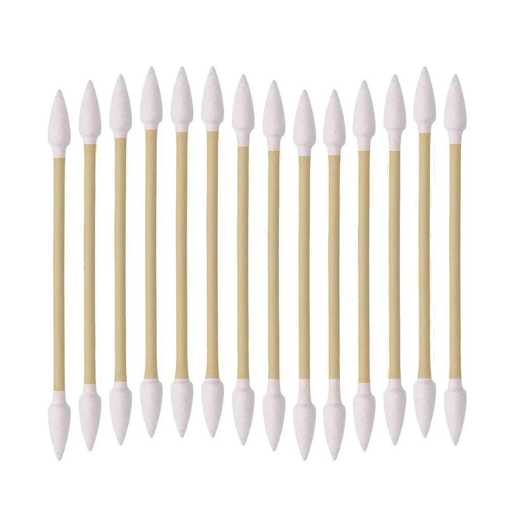 

High Quality Woman Makeup Eye Shadow Disposable Plastic Free Eco Friendly Pointed Cotton Swab, Customized