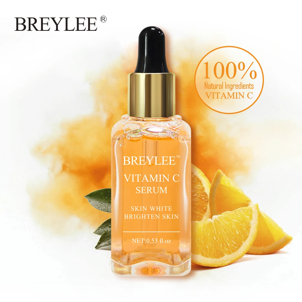 BREYLEE Serum Series Hyaluronic Acid Vitamin C Whitening Face Skin Care Rose Nourish 24k Gold Firm Soothing Repair Essence