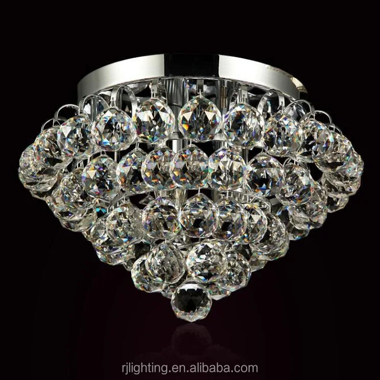 k9 crystal ball small bedroom round lamp low ceiling led flush mount light lighting