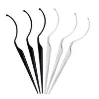 

clear and black eyelash testers plastic lash wand makeup eyelash stick for beginner