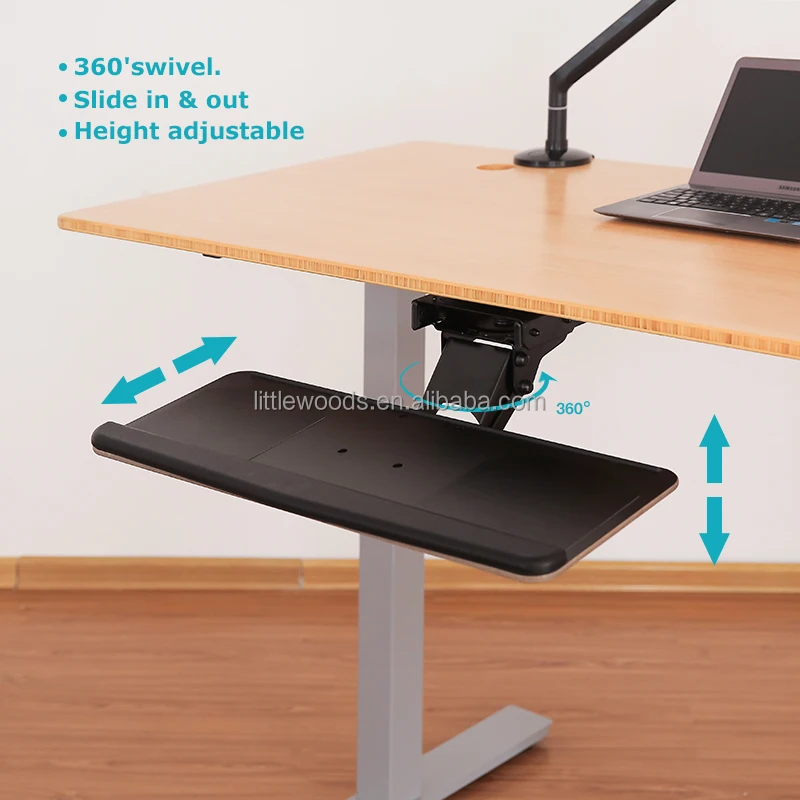 Large Space Ergonomic Under Desk Adjustable Height Angle