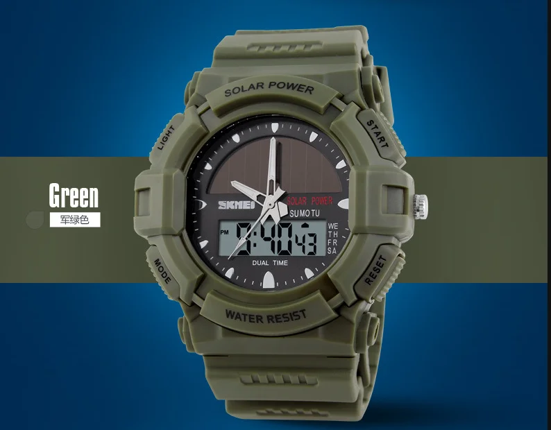 waterproof solar powered watch