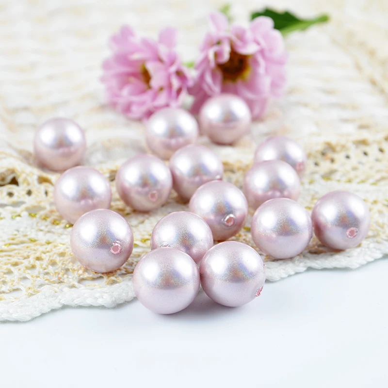 

Yiwu Half Drilled ABS Imitation Pearl Good Quality Faux Plastic Pearl Beads for Decoration, Vaious,more than 60 kind colors