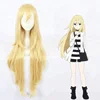 Wholesale 100cm Long Curly Blonde Wig Angels of Death Cosplay Ray Synthetic Anime Cosplay Wigs