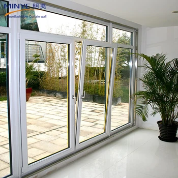 Patio Trasero Diseño De Doble Acristalamiento De Aluminio Puerta De