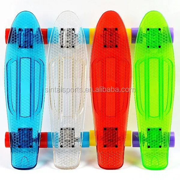 

22/27" Transparent Retro Skateboard