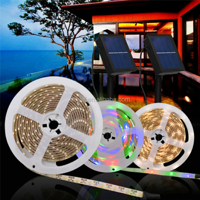 Trade Assurance WQF LED Strip RGB 2835 led strip Blister package solar powered led strip lights CE RoHS FCC Approved