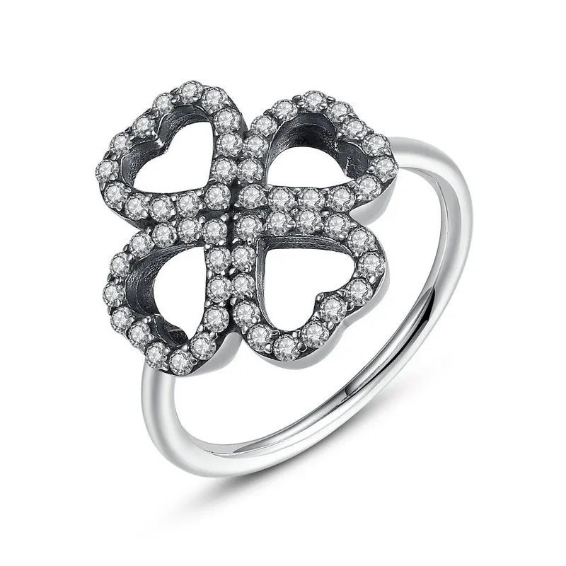 

Heart-Shaped Petals of Love 925 Sterling Silver Rings For Women