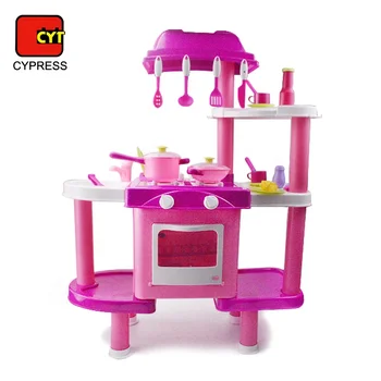 plastic toy kitchen set