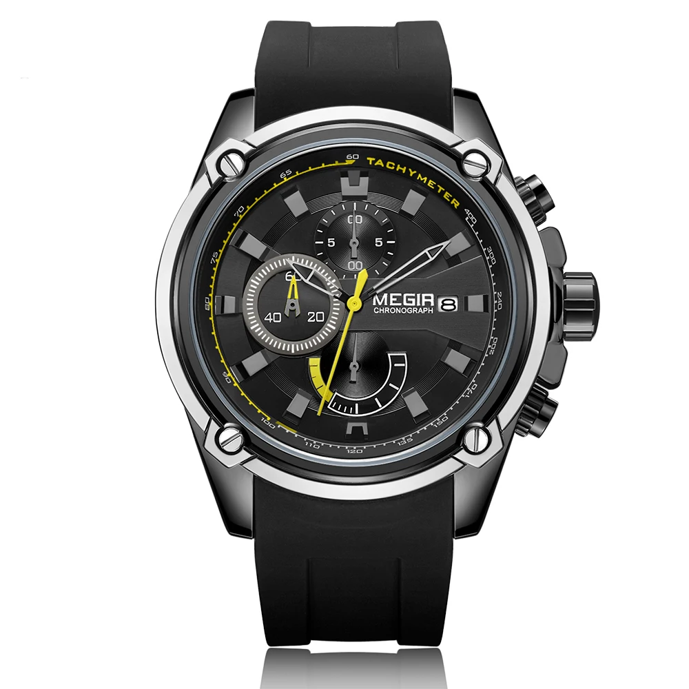 

Megir Quartz Watch Waterproof 30M Military Calendar Fashion Sports Watch