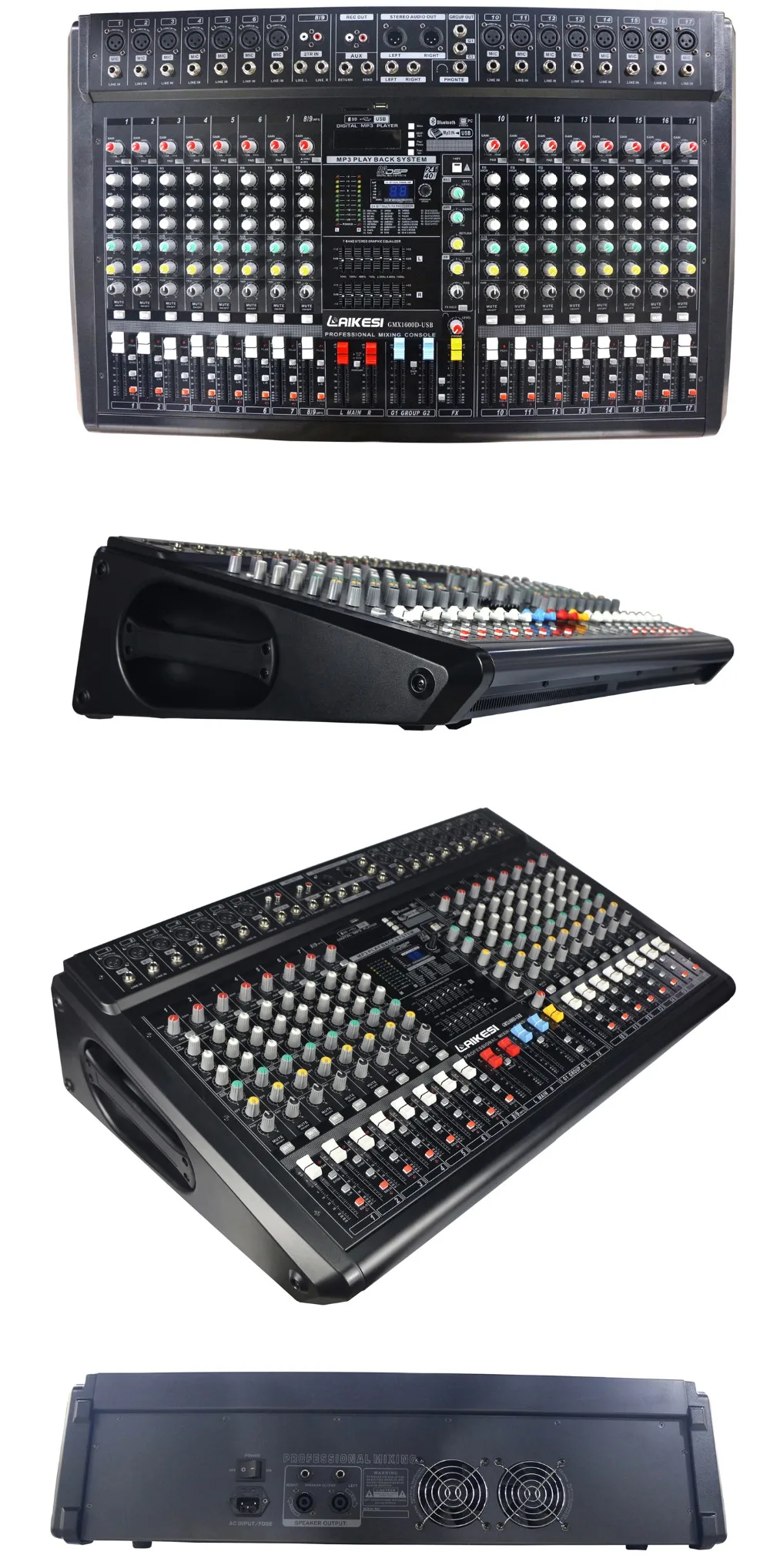 2 Group Professional Gmx1200d 16 Channel Power Mixer Pro Buy Audio
