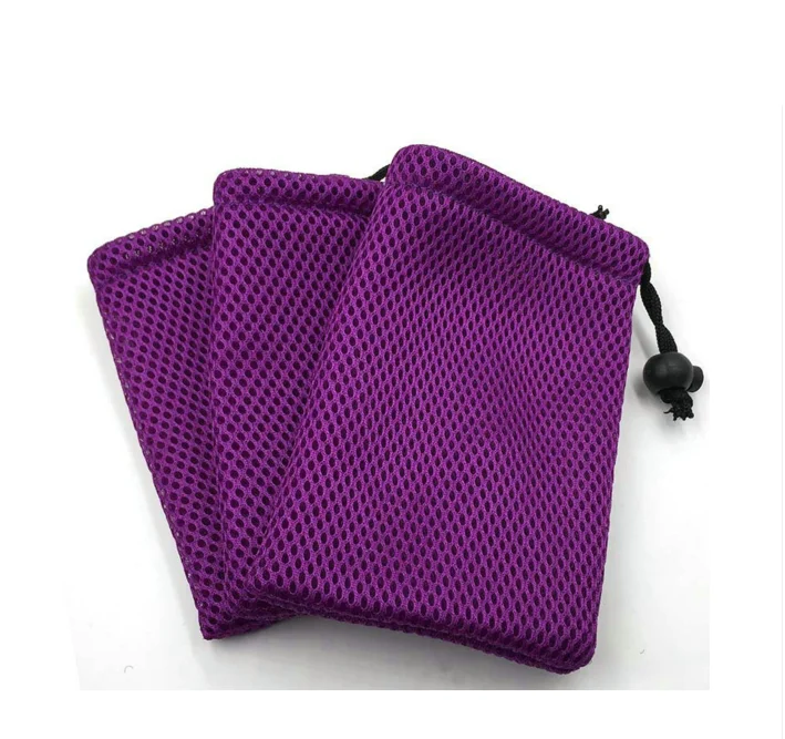 Black/purple Small Nylon Mesh Drawstring Bag Buy Black Small Nylon