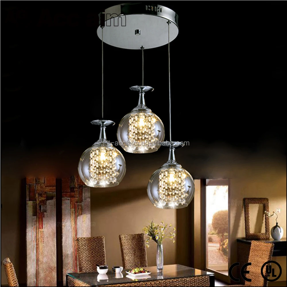 Moderne decanter plafondlamp retro wijnfles licht glazen hanger ...