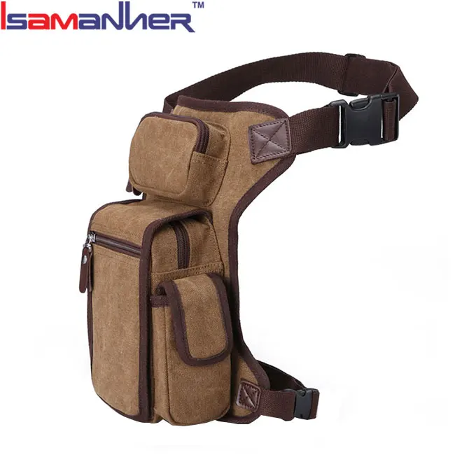 Bolso de pierna para hombre de lienzo Bolso de pierna para hombre de lienzo