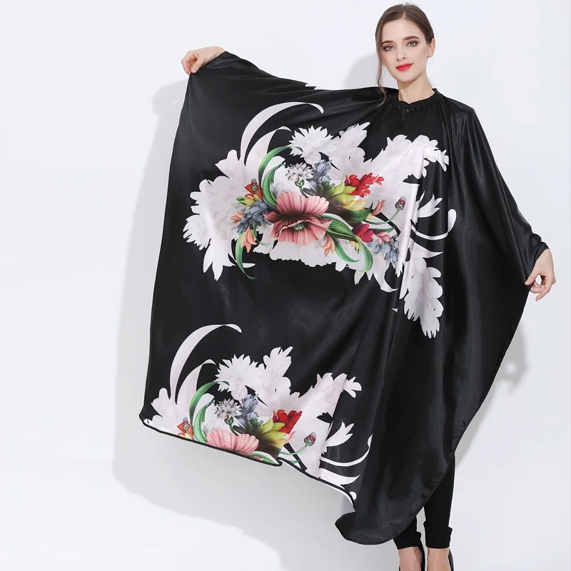 

High quality light weihg art printing pattern extra large silky polyester waterproof styling cloth, White / light blue / black / dark blue
