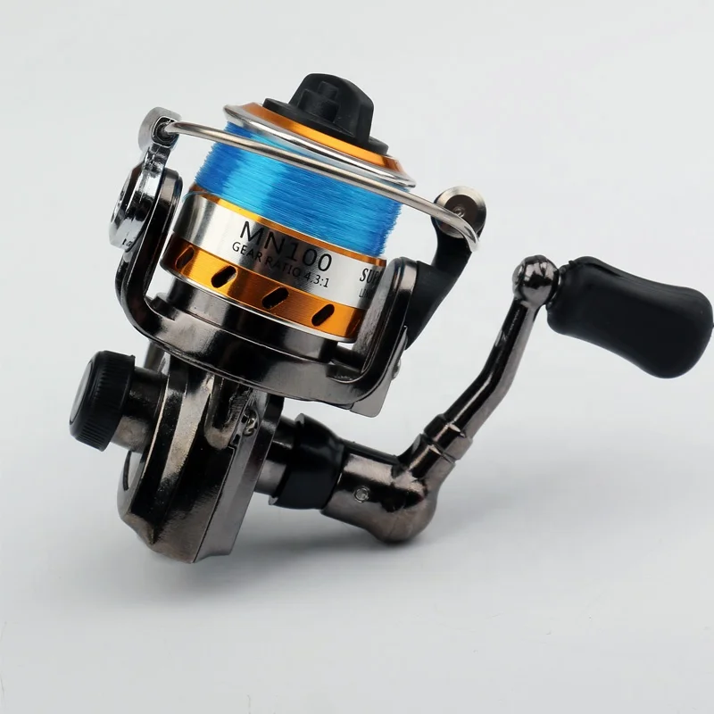 

Aluminum alloy Spinning Fishing Reel Portable mini full metal spinning wheel 4.3:1 M100
