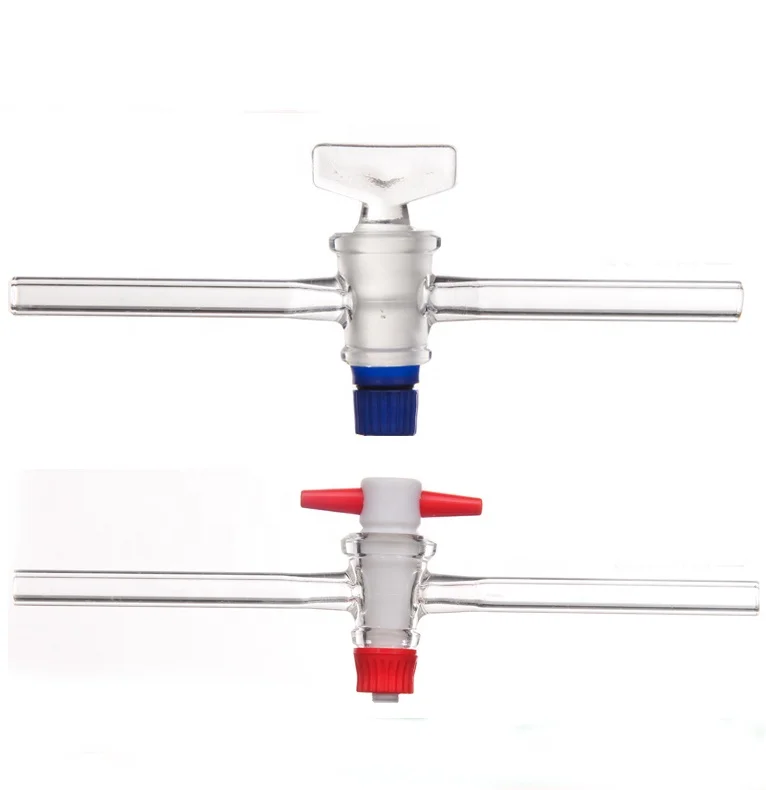 
Lab Straight Bore PTFE Metering Plug Stopcock 