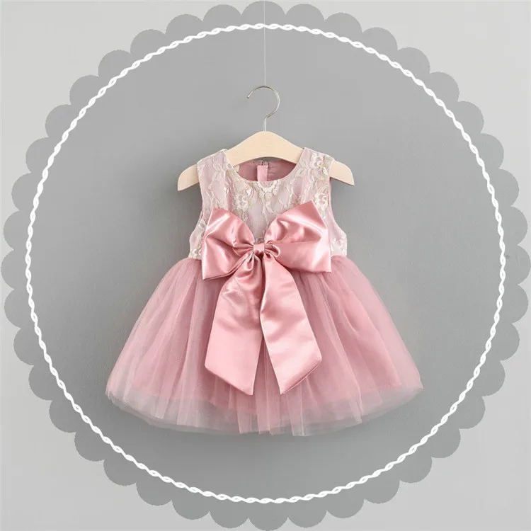 

baby girl Princess Frill Dress Children Wedding Summer Bobbi Party lace Tutu Child Dress