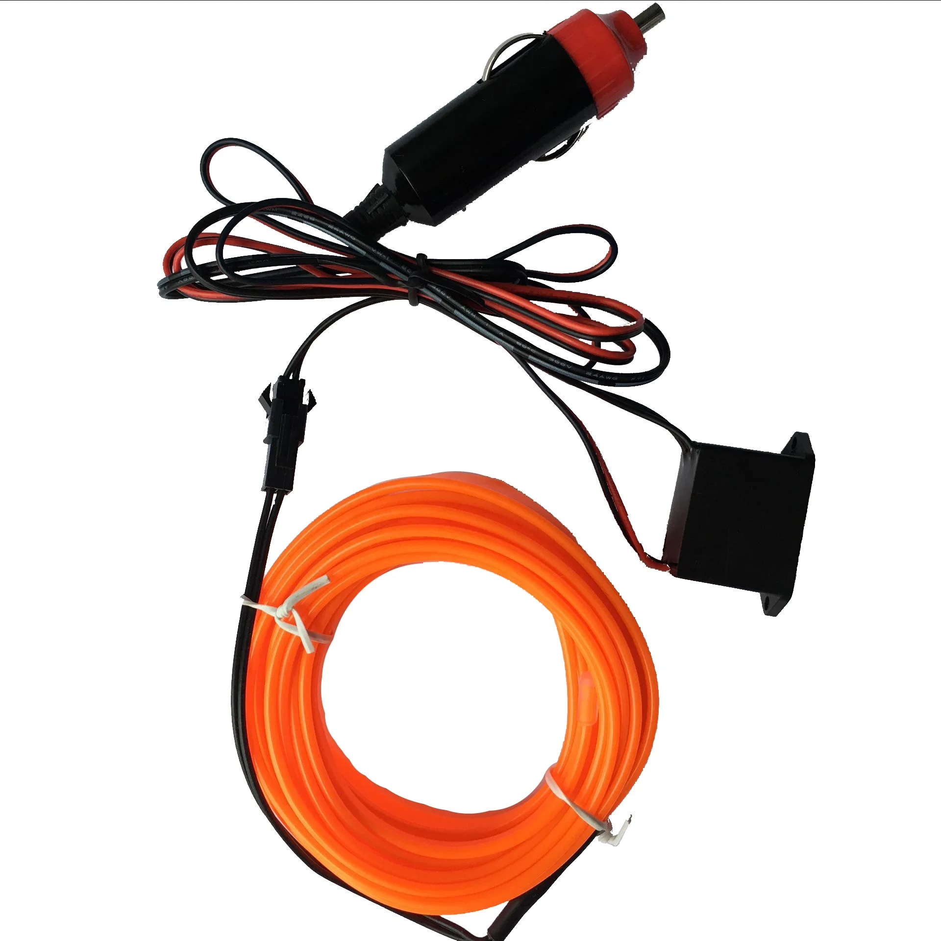 high brightness 3m led wire car interior light dashboard decoration with cigarette lighter auto power supply