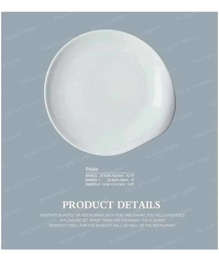 Custom white dinner plates wedding factory for dinner-14