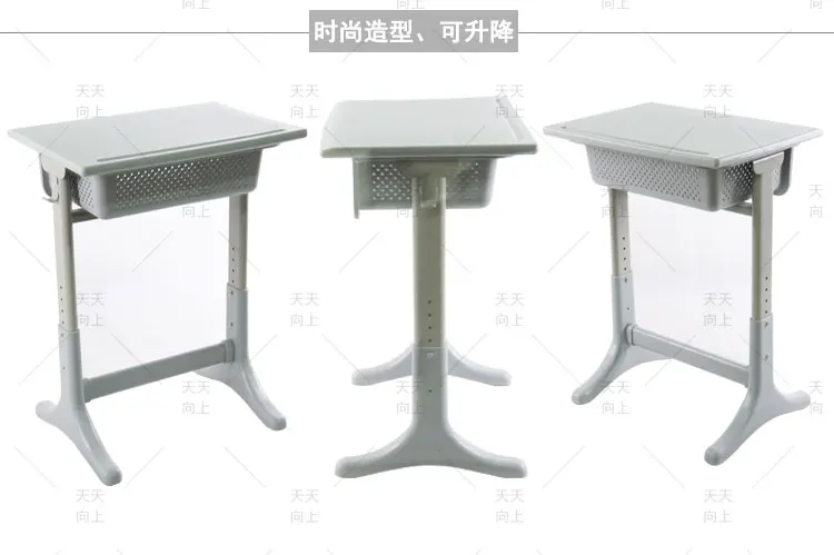 Adjustable Height Children Desk and Chair Fixed Student School Chair and Desk Set Classroom Furniture