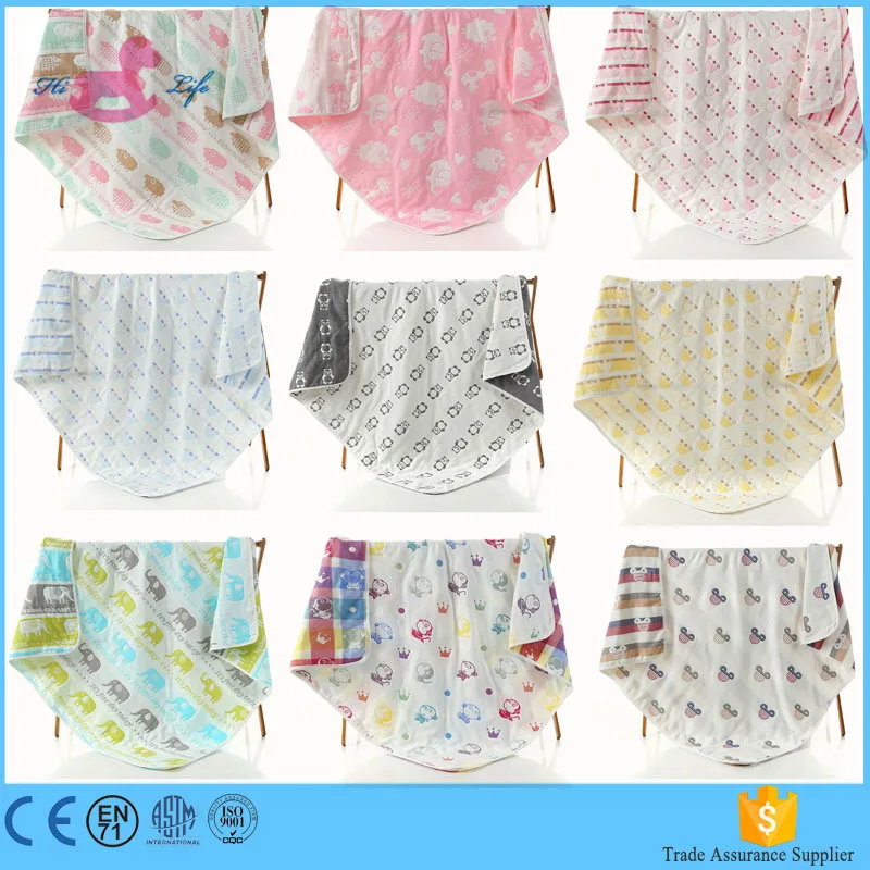 

2017 summer baby muslin blanket soft swaddle blanket, As picture