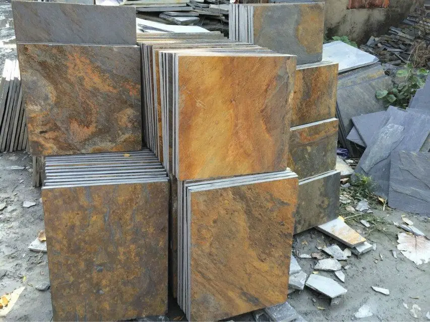 Cheap Outdoor Rusty Slate Tile Steeping Stone Buy Cheap Slate Stacked