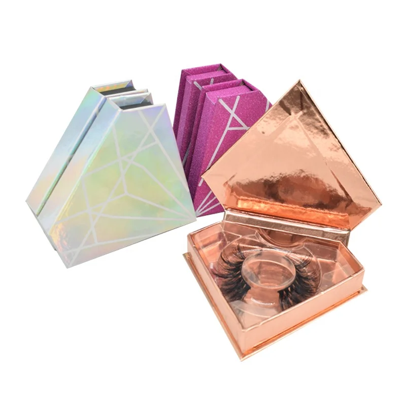 

Online Direct Order Best Selling Products 25mm 5D Mink Lashes with Free No Logo Diamond Shape Eyelash Magnetic Packaging Boxes, Natural black