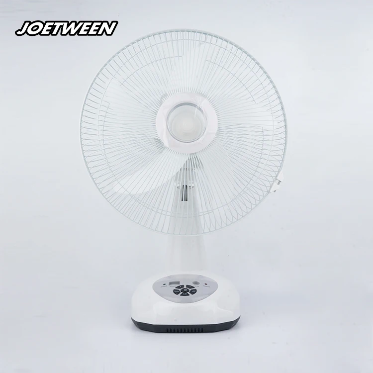 teyoza rechargeable emergency 12 inch table fan with battery with led light