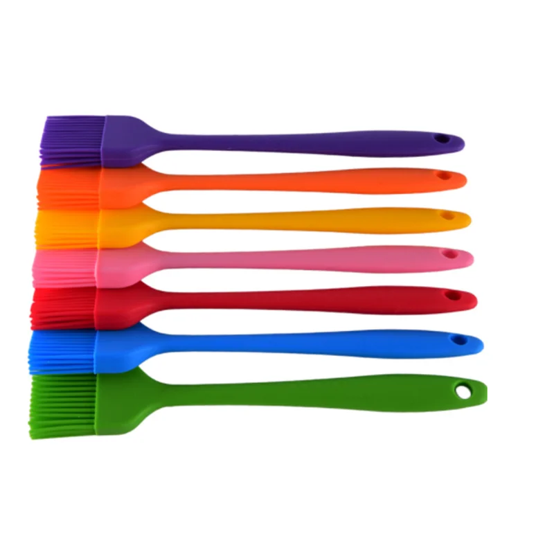 

Perfect Easy to clean High Temperature Grill Silicone Cooking Cake Brush Bbq Oil Brush, Customized colors